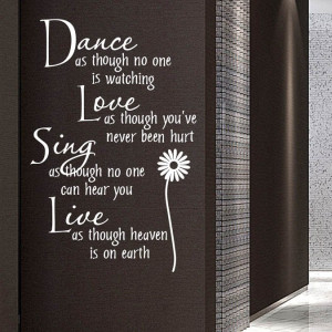 ... WALL'S MATTER Life Theme English Quote Wall Stickers Wall Delcal