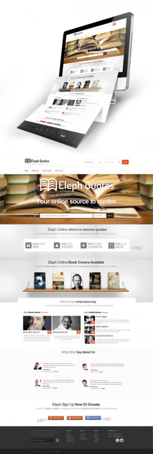Book Quotes Web Design by vasiligfx