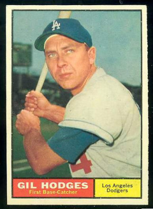 1961 Topps #460 Gil Hodges (Dodgers) Baseball cards value
