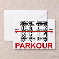 Parkour Maze Funny T-Shirt Greeting Card for