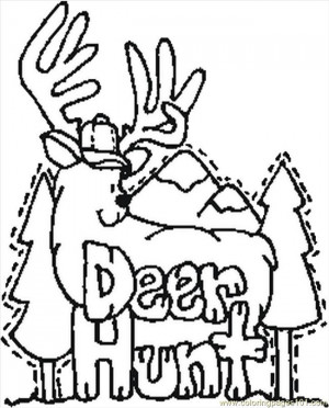 Deer Hunting Coloring Pages Free
