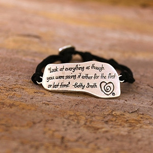 Trust Your Journey First Time Quote Bracelet
