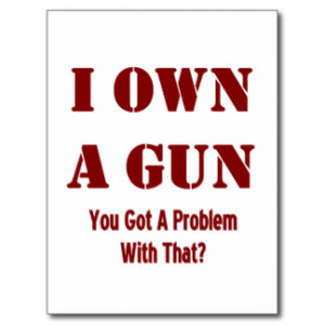 Gun Ownership Postcard