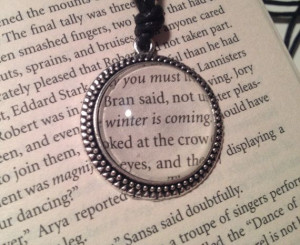 Handmade 'Winter is coming' (Game of Thrones inspired) book quote ...