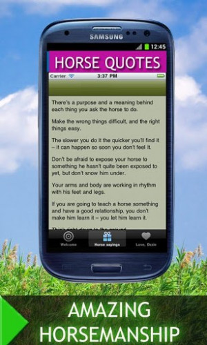 Ver maior - captura de tela Horse Quotes And Sayings para Android