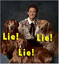 Temple Grandin lies with dogs