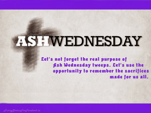 Ash Wednesday Quotes & Sayings with Wishes Images Pictures Cards