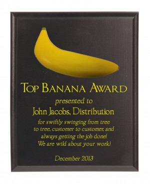 Top Banana Achievement Award Plaque