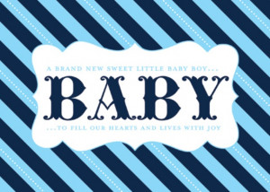Boy baby shower free printable sign