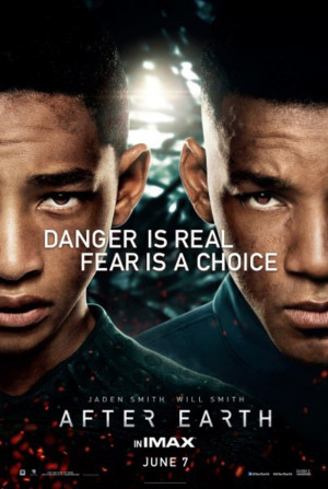 After Earth' poster featuring Will Smith and Jaden Smith
