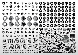 Black and White Vector Icons. Related Images