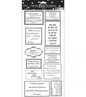 BiG Ideas Friend Quote Sayings Stickersme & my BiG Ideas Friend Quote ...