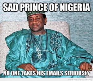 Funny Picture - Sad prince of nigeria no one takes his emails ...
