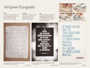15 Minute Magazine: Ad Quotes Typography