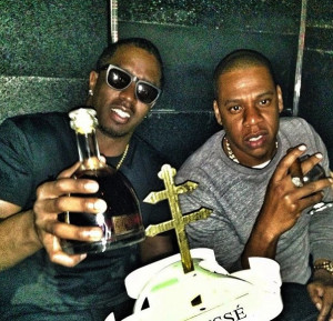 Moguls don’t need fancy threads! Diddy and Jay-Z toasted to the good ...
