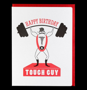 Strongman / 046 / birthday by dudeandchick on Etsy