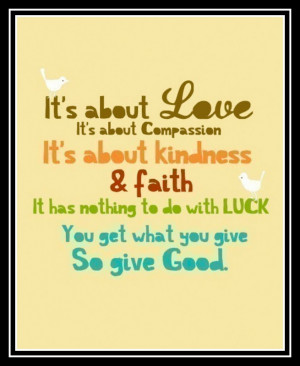 You Get What You Give