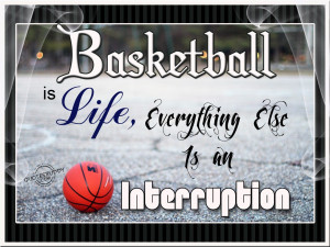 Basketball Quotes About Teamwork Basketball is life, everything
