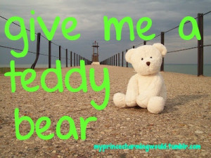 give me a teddy bear ♥
