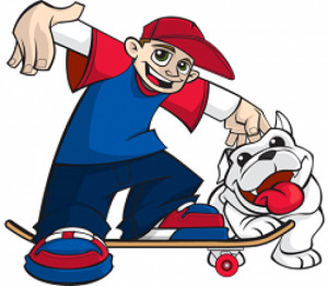 Skater Kid Cartoon Small