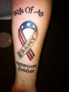 Army Wife Ribbon Tattoo Pictures Photos At My Shot. Like this idea ...