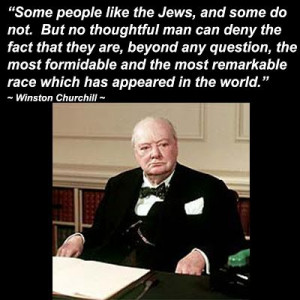 Winston Churchill quote about Jews