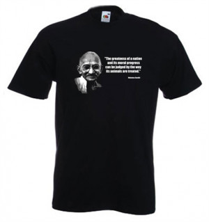 Gandhi Vegetarian Quote T-Shirt