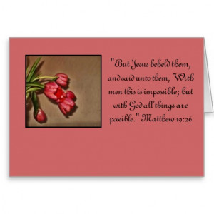 tulips and bible quote card