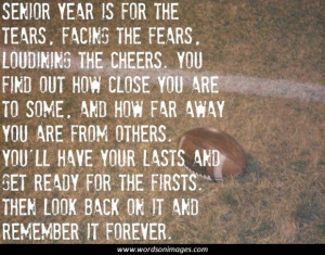High School Football Senior Year Quotes