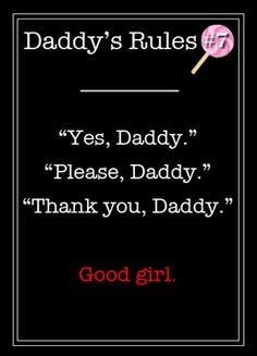 Daddy's Rules