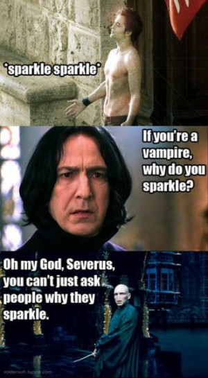 Twilight + Harry Potter + Mean Girls quote = WIN.