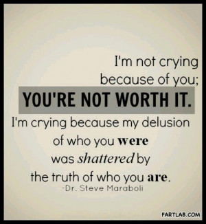 You're not worth it...