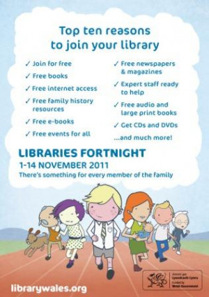Top ten reasons to join your library – Library Wales