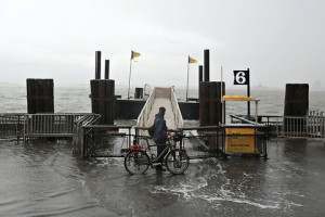 The water rose at Battery Park. Scientists said they did not know for ...