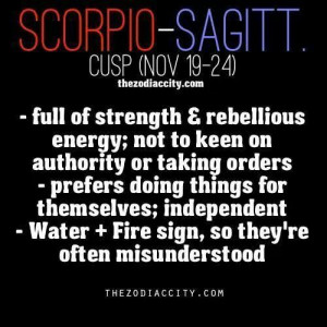 Scorpio / Sagittarius cusp sign. #Scorpio #astrology #zodiac https ...