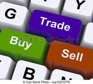 Stock Illustration - Buy Trade And Sell Keys Represent Commerce Online ...