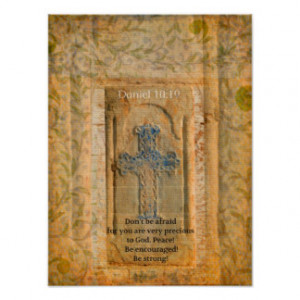 Bible Quote about Overcoming Discouragement Posters