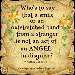 ... hand from a stranger is not an act of a stranger in disguise