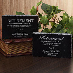 Home > Gift Ideas > Personalized Retirement Engraved Marble Plaque
