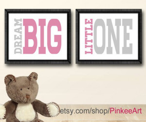 ... wall quote, nursery wall saying, dream big baby quotes, children's art