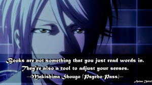 Makishima Shougo Psycho-Pass Quotes