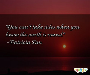 You can't take sides when you know