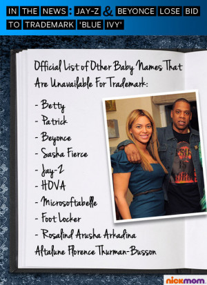 In The News: Jay-Z & Beyoncé Lose Bid to Trademark 'Blue Ivy'