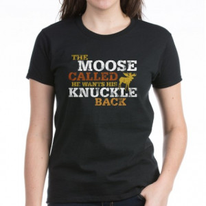 Adult Gifts > Adult Tops > Moose Knuckle Women's Dark T-Shirt