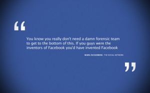 ... quotes wallpapers about the social network movie with facebook style