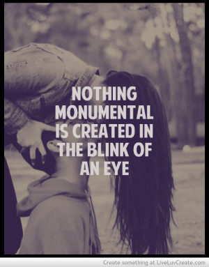 Blink Of An Eye Quote