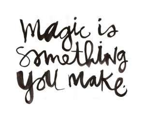 black, black and white, magic, quote, text, white