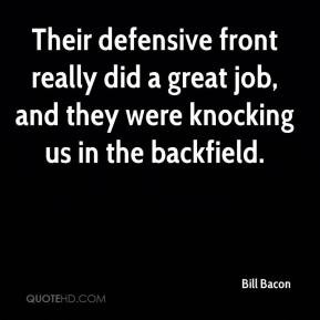 Their defensive front really did a great job, and they were knocking ...