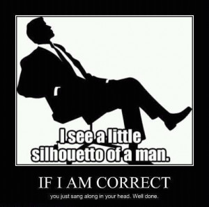 Well, Lori and I thought it was hysterical, since we both fell right ...