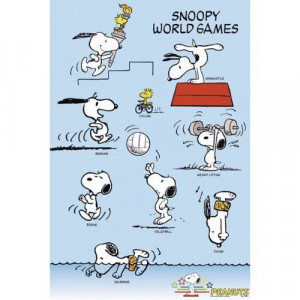 Peanuts - TV Show Poster (Snoopy World Games)